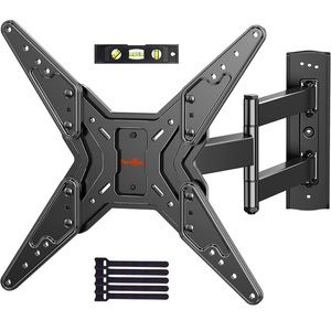 Full Motion TV Mount for 23-55” LED LCD Flat Curved TVs with Swivel Tilt Arm